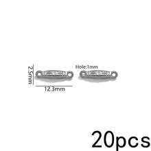 20 Peças Pingentes de Aço Inoxidável Banhados a Ouro 18K com Duplo Furo, Conectores Vintage Boho para Fabricação de Joias, Suprimentos para Fabricação de Joias DIY - Conector duplo suspenso - Visão 64