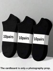 10/15 Pasang Kaos Kaki Pendek dan Kaos Kaki Model Rendah Seri Aneka Warna untuk Wanita, Kaos Kaki Tipis untuk Musim Panas - MultiWarna - View 8