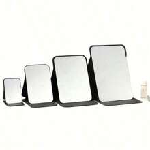 Portable Foldable Makeup Mirror | Compact & Portable | Suitable For Men And Women Students | Fashionable Desktop Tool Essential For Girls To Touch Up Makeup Anytime | High-Definition Glass Mirror Surface | Suitable For Dorms, Business Trips, Travel Essentials | Premium & Practical Makeup Mirror, Perfect Gift For Women | Personalized Mirror Essential For Bathroom Decor And Bedroom Decoration - 1PC - View 2