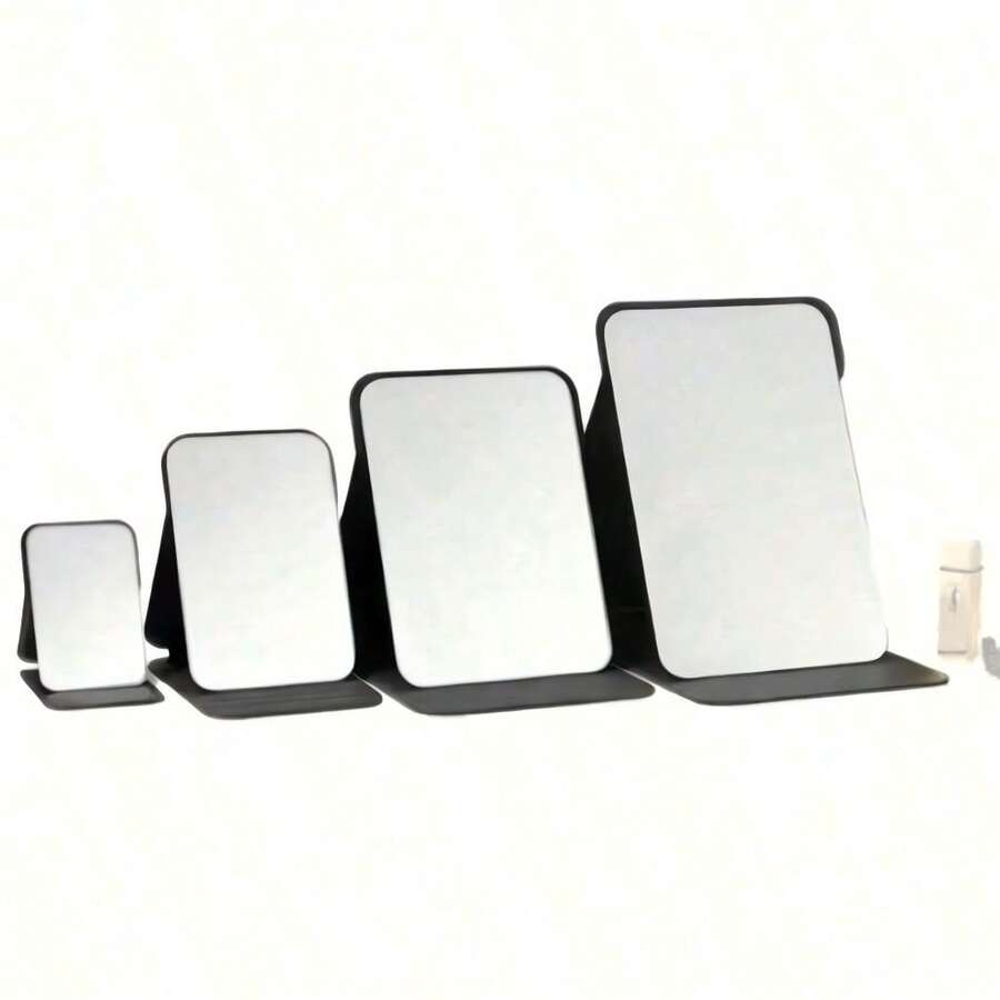 Portable Foldable Makeup Mirror | Compact & Portable | Suitable For Men And Women Students | Fashionable Desktop Tool Essential For Girls To Touch Up Makeup Anytime | High-Definition Glass Mirror Surface | Suitable For Dorms, Business Trips, Travel Essentials | Premium & Practical Makeup Mirror, Perfect Gift For Women | Personalized Mirror Essential For Bathroom Decor And Bedroom Decoration