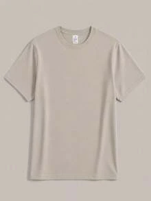 Men's "FK Around And Find Out" Graphic T-Shirt-Cotton Casual Tee With Skull & Stars Print, For Summer, Sports, Travel & Casual Attire Leisure Clothing - 杏色 - 查看 3