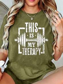 Women T-Shirts - Olive Green - View 2