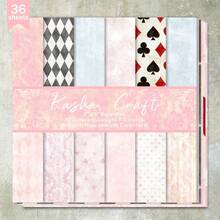36 hojas de 6 pulgadas (Patrón floral rosa fresco) Papel para scrapbooking, adecuado para diarios de balas, collages, tarjetas, álbumes de recortes y manualidades - Rosa - Ver 1