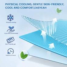 40 Sheets Cooling Patches Cooling Gel Patches Summer Hydrogel Cooling Patches For Forehead Hot Weather Cooling Comfort Soft On Skin Long-Lasting Cool Pack For Portable Travel And Outdoor Activities - As Pic - View 5