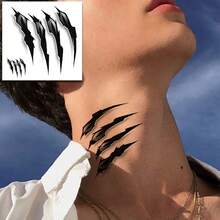 6pcs Paw Print Stickers, Beast Claw Design, Similar To Tiger Paw Prints, Ideal For Adults Men And Women - Sticker - View 2