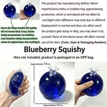 1PC Giant Soft Blueberry Squishy Squeeze Toy, High Quality Anxiety Stress Relief Fidget Toy, Hand Press Relax Toy, Easter Party Favor, Birthday Gift & Gift Bag Filler Prize - Multicolor - View 8
