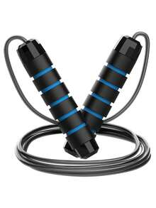 Tangle Free Steel Jump Rope With Anti Slip Grooved Grip Adjustable Weighted Jump Rope For Unisex Adults Durable Jump Rope Ideal For Daily Cardio Workout Weighted Jump Rope Home Exercise Equipment Weight Loss Gym Workout Equiment - Jump Rope - View 17