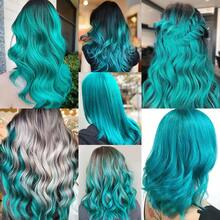 12/16 Pcs Ekstensi Rambut Berwarna Keriting Bergelombang Jepit Rambut Sintetis, Rambut Sorotan Warna untuk Pesta, Rambut Bergaris untuk Wanita, Anak Perempuan, Dewasa, Hadiah Cosplay - MultiWarna - View 7