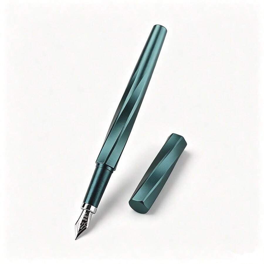 Twisted Texture Magnetic Cap Fountain Pen Full Metal Body Multicolor Matte Ink Pen Smooth Writing Office Business Student Calligraphy Stationery Gift Pen - 556 Magnetic Pen - View 1