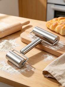 Stainless Steel Rolling Pin, Smooth Non-Stick Dough Roller, Suitable For Baking Pizza, Dumplings And Pastries - View 1
