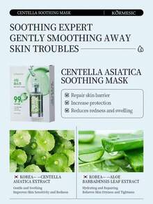 Masker Wajah Penyeimbang Kelembapan, Masker Ekstrak Tumbuhan Konsentrasi Tinggi, Hidrasi Mendalam & Perbaikan untuk Kulit Kasar, Menenangkan Kemerahan, Perawatan Kulit Kecantikan Korea, Cocok untuk Semua Jenis Kulit - gaya - View 6