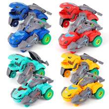 Children's Collision Transforming Dinosaur Car, Dinosaur Shaped Transforming Toy Car, Educational Game Model Toy - Multicolor - View 1