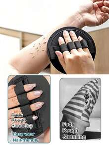 3/2/1pc Round Bath Scrub Pad, Exfoliating, High-Quality Bath Brush, Cleaning Pad For Body , Upgraded Super Exfoliating Bath Brush With Non-Slip Handle, Bath Massager - Multicolor - View 2