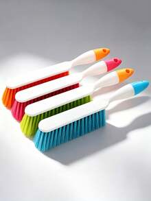 Thickened Plastic Long Handle Dusting Brush, Multi-Functional Cleaning Tool With Hanging Hole For Easy Storage, Suitable For Floors, Sofas, Kitchens, Desktops, Windowsills And Car Interiors - Multicolor - View 4