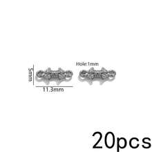 20 Peças Pingentes de Aço Inoxidável Banhados a Ouro 18K com Duplo Furo, Conectores Vintage Boho para Fabricação de Joias, Suprimentos para Fabricação de Joias DIY - Conector duplo suspenso - Visão 36