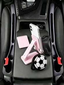 Multifunctional 2-In-1 Car Seat Gap Storage Box & Anti-Drop Plug: Dual-Compartment Non-Slip Storage Box, Suitable For Sedans And SUVs, Interior Accessory For Storing Small Items - Multicolor - View 11