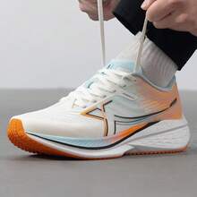 XTEP 2000G 3rd Generation Men's New Breathable Sports Shoes, Shock-Absorbing Running Shoes For Workout - White/Blue Orange - View 6