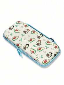 Bolsa de almacenamiento Fresh dibujos animados Avocado para Switch OLED con correa de transporte, funda protectora de carcasa dura de gran capacidad, resistente al agua y a la presión, bolsa de almacenamiento portátil anti-caídas para consola de juegos - Ver 10