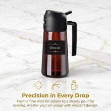 1pc Handheld Oil Sprayer, 2-In-1 Spraying And Pouring Function, Large Capacity Olive Oil Dispenser,Send Labels, Suitable For Kitchen And Home, Mist Spraying, Leak-Proof, No Residue, Ideal For Graduation Gifts, Bachelor Parties, Bridesmaid Gifts - View 18