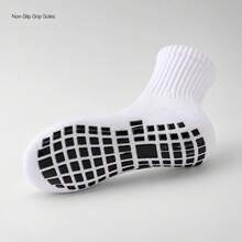 1/3/6 Pairs Non-Slip Football Socks With Grip Dots, Shock-Absorbing, Wear-Resistant, Thickened, Breathable Sports Football Socks - Multicolor - View 2