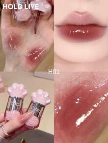 HOLD LIVE Glossy Sheer Lip Gloss Soft Bean Paste Red Brown - H01 - View 1