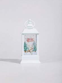 2pcs Best-Selling Christmas Square Lantern LED Flameless Home Decor Christmas Tree Santa Claus Holiday Lantern Decoration Lights Flameless Warm Light Desktop Christmas Print Pattern Ornament Small Light Suitable For Holiday Atmosphere - Christmas Lanterns - View 9
