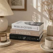 qiwsudfbw 1/3Pcs Decorative Faux Book Set For Home Decor, Coffee Table, Bookshelf And Cozy Living Room Styling - Multicolor - View 8