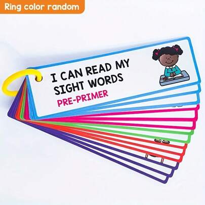 3-8 Years Old Children English 220 Common Vocabulary Flashcards, Vocabulary Building Learning, Reading Memory Game Gift, Educational Flashcards