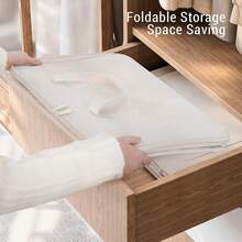 Large Capacity Canvas Storage Bag, Thick And Breathable, Extra Large Down Comforter Box, Ideal For Bedding, Blankets, Clothes - Multicolor - View 3