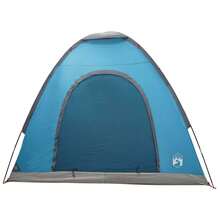 Blue Polyester Tent 190x140x105cm Camping Tent Sleeping Cabin Water Resistant Fabric Ventilation Window Hiking Travel Festival Backpacking Picnic Nature Forest Outdoor Night Holiday Adventure Weekend Trip - C - View 3