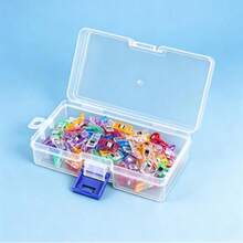 Juego de clips de costura, clips de resorte fuertes de plástico transparente premium a prueba de óxido, clips de fijación de tela sin daños con caja de almacenamiento transparente, clips de acolchado reutilizables, adecuados para sastrería, confección de prendas, bordado, patchwork DIY, manualidades de costura para principiantes - Varios estilos - Ver 12
