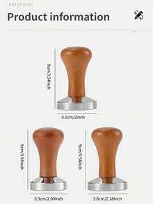 SOKANY 51/53/58mm Coffee Compactor, Powder Press Hammer, Coffee Machine Handle Filling Device, Stainless Steel Coffee Powder Press, High-Quality, Handmade, Suitable For Espresso Coffee Machine - Camel - View 9