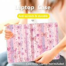 Butterfly UV Printed Pattern Laptop Protective Case, Transparent Hard Shell Cover Compatible With Macbook Air And Pro/ Matebook D14/D16, Durable Plastic Protective Sleeve - View 2