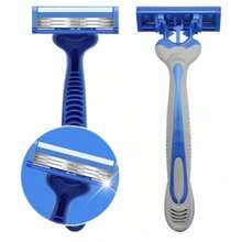 3-Pack Disposable Razors With 6 Blades And Lubricating Strip For Men - View 5