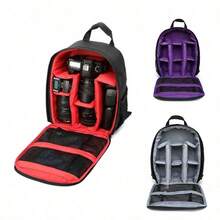 Waterproof Digital DSLR Photo Padded Backpack W/ Rain Cover Multi-Functional SLR Camera Soft Bag Video Case (Only Bag) - View 5