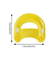1pc Inflatable Water Sofa, Solid Color Minimalist Style, With Cup Holder, Handle Design, PVC Material, Suitable For Water, Swimming Pool, Beach Theme Party, Water Floating Seat, Inflatable Float, Air Pump Required - Multicolor - View 10