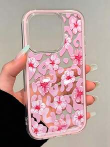 Leopard Print Painted Hole Minimalist 2-In-1 Matte Pink Frame Shockproof Thickened Phone Protective Case Suitable For Ip 17 Ip 17pro Ip 17promax IP16/11/16pro/16plus/16promax/16e/15Promax/13/14/12/XS/XRip15PROMAX Protective Shell Iphone16 XR /7/8 /Iphone16PROMAX/Iphone15Promax/12PROMAX/13PROMAX/14PROMAX 13 11 12p14 Women P11 Soft Shell P12 Shockproof XS.XR Phone Case Outer Shell Protective Cover - Multicolor - View 2