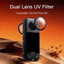 Protector de lente con filtro UV MECORIGHT, compatible con accesorios de cámara de acción panorámica Insta360 One X2 X3 X4 X5 - Insta360 un filtro UV - Ver 3