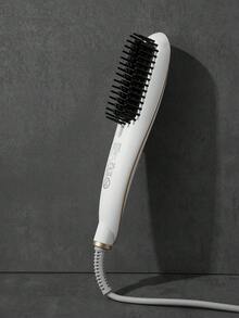 CRASTS Straightening Comb Hair Straightener Styling Brush For Home Use, Volumizing Hair Care, Inward Curl, Dry Hair - White - View 9