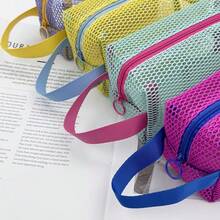 Túi đựng mỹ phẩm cầm tay hình bát giác bằng lưới Dopamine, túi đựng đồ vệ sinh cá nhân di động dung tích lớn - Xem 7
