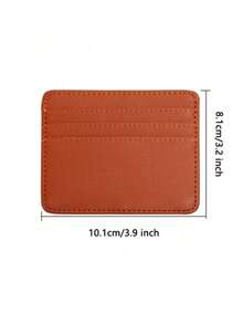 1pc Men's Stylish Class Elegant Compact Leather Wallet Multi-Card & Coin Holder ,Multiple Card Slots, Suitable For Daily Use - A - View 5