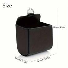 PU Leather Car Air Vent Storage Bag, Diamond Pressed Texture, Easy Installation, Stores Phone, Tickets And Miscellaneous Items, Organizes Car Interior Space, Minimalist Design Matches Various Car Interior Styles - Multicolor - View 5