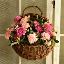 Ins Style Pastoral Wall Hanging Planter, Woven Wall Hanging Basket - Original Design Handmade Decorative Item, Hanging Woven Wall Hanging Basket With Protective Material, For Hands, Home Decor, Suitable For Patio, Living Room, Bedroom - Wall-mounted - View 7