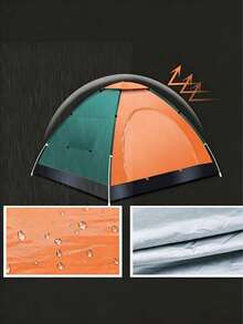 1pc Portable Outdoor Tent, Suitable For 1-3 People, Easy To Set Up, Foldable, Easy To Store, Rainproof, Sun-Proof And Mosquito-Proof, Equipped With Mesh Screen, Comes With Storage Bag, Suitable For Outdoor Camping And Courtyard Parties - Multiple Specifications - View 5