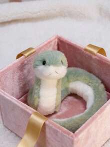 MINKOJA Plush Snake Doll Doll, Creative Stuffed Animal, Cute Snake Design, Fluffy Body, Suitable As Christmas, Christmas Eve, Birthday Gift For Girlfriend, Friends, Classmates, Kids - Multicolor - View 1