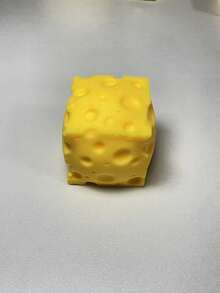 1 pieza Juguete antiestrés de queso nuevo, queso realista creativo, hecho de material TPR, adecuado para viajes, oficina y regalo pequeño para la temporada de graduación - Multicolor - Ver 13