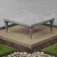Garden Stepping Stones, 16 Pieces, 395x395 Mm, Decorative Paving Slab With Stakes, Plastic Paving Stones, Stone Slab Made Of PC+ABS Resin, Stone Look For Lawns, Patios, Grey-XY656165 - Multicolor - View 1