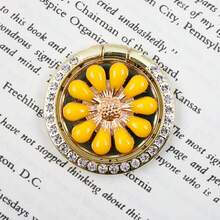 360° Rotating Shiny Flower Ring Phone Holder - Universal Shiny Metal Phone Ring Stand Grip, Cute Portable Phone Accessory For All Smartphones - Multicolor - View 37