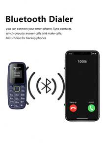 SERVO BM310 Mini Phone, 2 SIM Standby, Bluetooth Dialing, Call Recording, Blacklist, 2G GSM Small Phone - Black - View 4