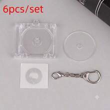 Móc khóa hình hộp đựng CD mini, móc khóa acrylic tự làm, mặt dây chuyền mini hình album kỷ niệm do người hâm mộ tự làm, quà tặng sinh nhật - Nhiều màu - Xem 11